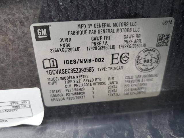 2014 CHEVROLET SILVERADO K1500 LTZ - 1GCVKSEC8EZ393585