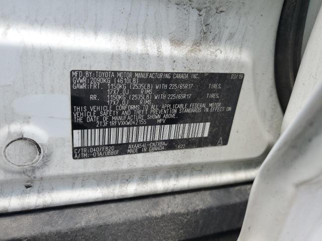 2019 TOYOTA RAV4 LE 2T3F1RFVXKW042155