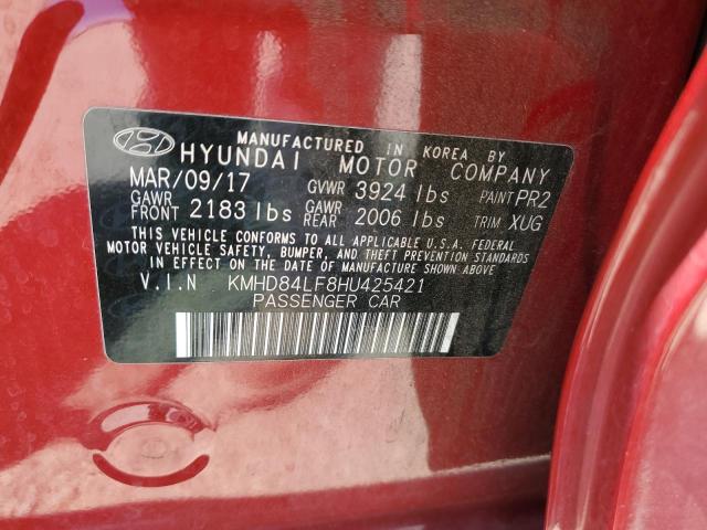 2017 HYUNDAI ELANTRA SE - KMHD84LF8HU425421