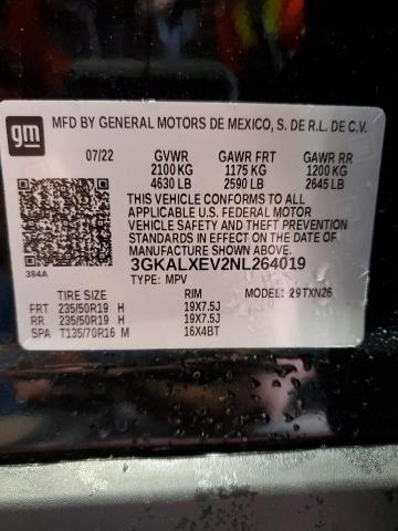 2022 GMC TERRAIN DE 3GKALXEV2NL264019