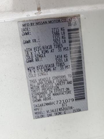 2015 NISSAN PATHFINDER - 5N1AR2MN6FC721079