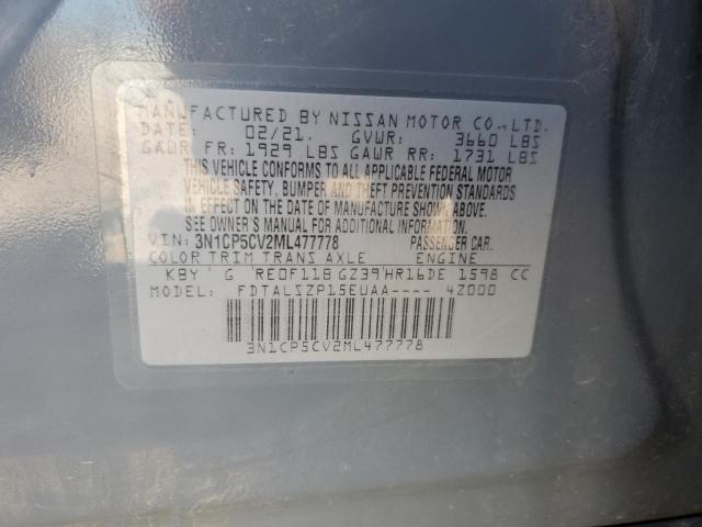 2021 NISSAN KICKS SV - 3N1CP5CV2ML477778