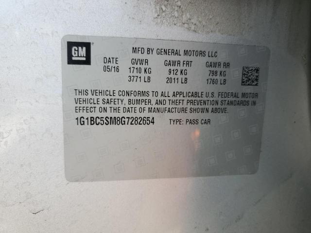 2016 CHEVROLET CRUZE LS 1G1BC5SM8G7282654