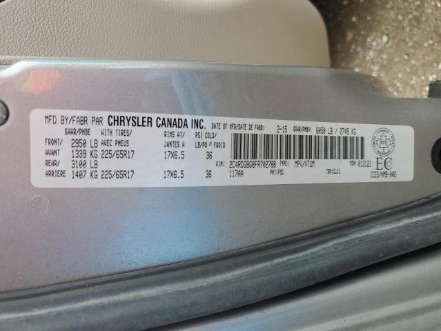 2015 DODGE GRAND CARA 2C4RDGBG8FR702788