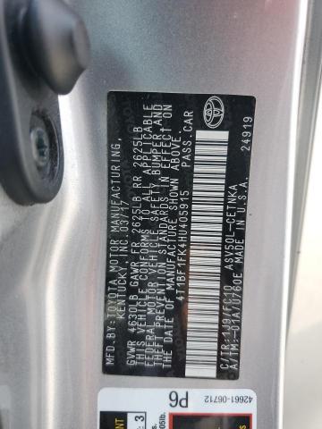 2017 TOYOTA CAMRY LE - 4T1BF1FK4HU405915
