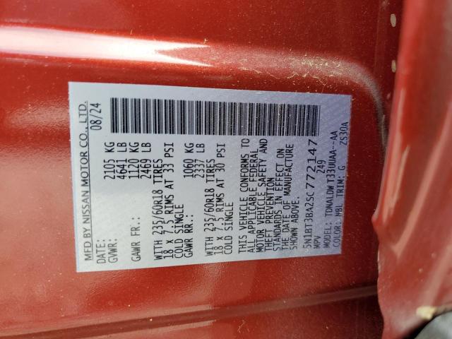 2025 NISSAN ROGUE SV 5N1BT3BA2SC772147