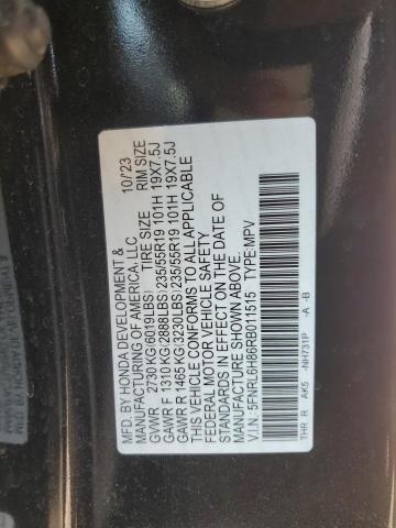 2024 HONDA ODYSSEY TO 5FNRL6H86RB011515