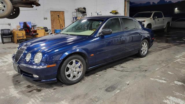 JAGUAR S-TYPE 2000 blue sedan 4d gas SAJDA01D3YGL47987 photo #3