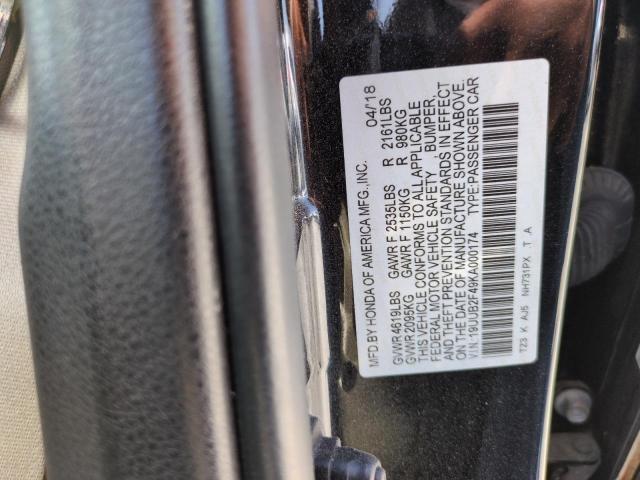 2019 ACURA TLX TECHNO 19UUB2F49KA000174