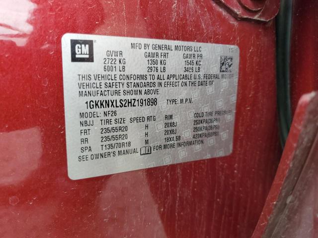 2017 GMC ACADIA DEN 1GKKNXLS2HZ191898