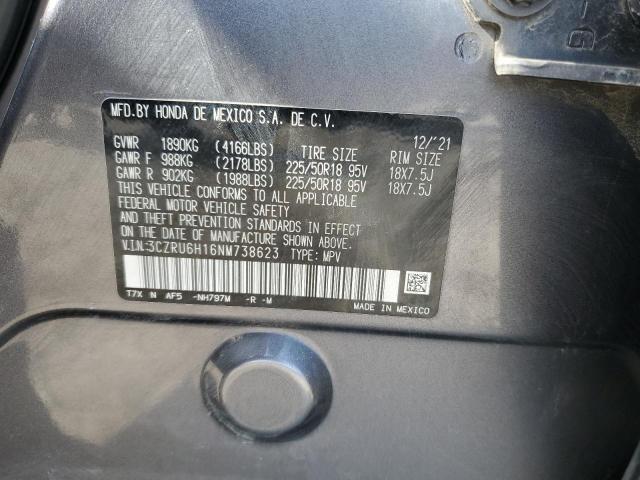 2022 HONDA HR-V SPORT - 3CZRU6H16NM738623