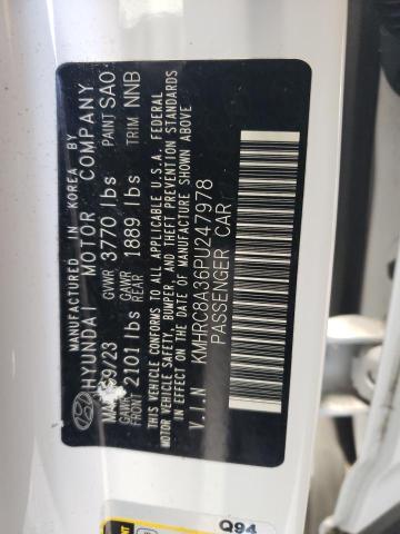 2023 HYUNDAI VENUE SEL KMHRC8A36PU247978