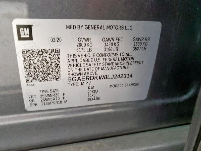 2020 BUICK ENCLAVE AV 5GAERDKW8LJ242314