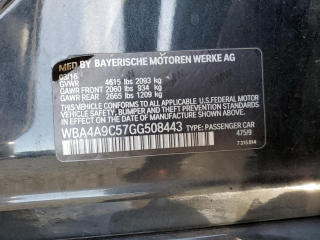 2016 BMW 428 I GRAN - WBA4A9C57GG508443