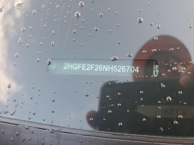 2022 HONDA CIVIC LX 2HGFE2F26NH526704