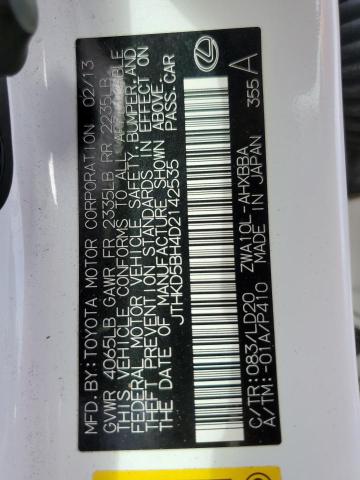 2013 LEXUS CT 200 - JTHKD5BH4D2142535