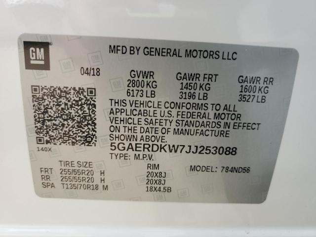 2018 BUICK ENCLAVE AV 5GAERDKW7JJ253088