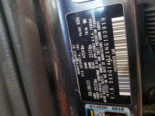 2022 KIA K5 LXS 5XXG14J2XNG103919