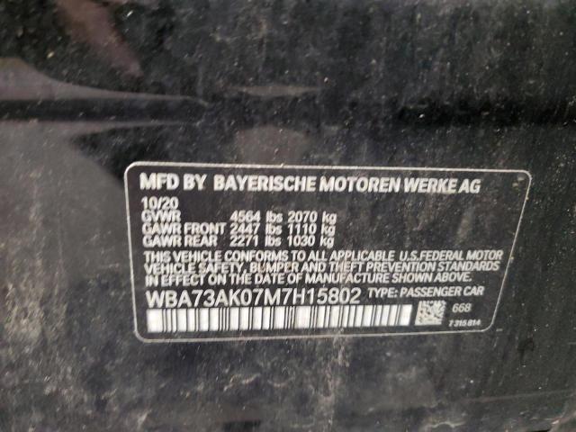 2021 BMW 228XI WBA73AK07M7H15802