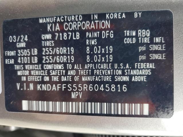 2024 KIA EV9 WIND KNDAFFS55R6045816