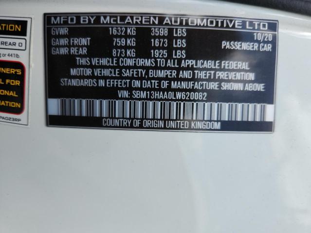 2020 MCLAREN AUTOMOTIVE 620R SBM13HAA0LW620082