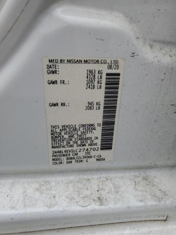 2020 NISSAN ALTIMA SL 1N4BL4EV1LC274702