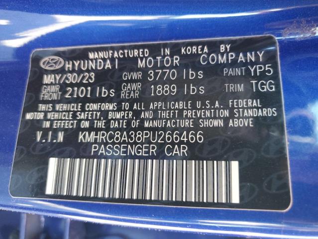 2023 HYUNDAI VENUE SEL KMHRC8A38PU266466
