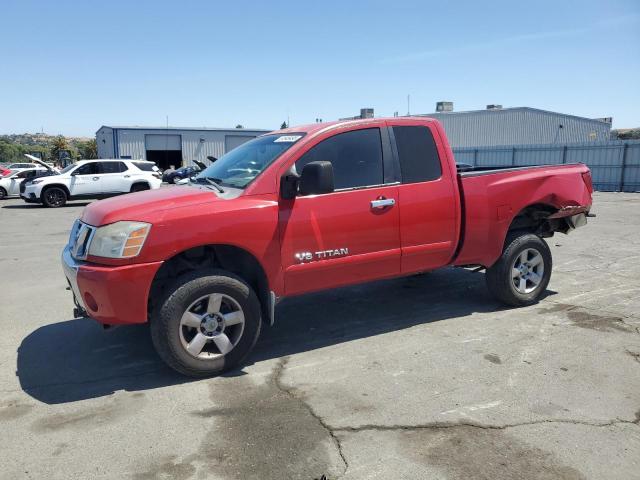 NISSAN TITAN XE 2006 red  gas 1N6AA06B36N521751 photo #1