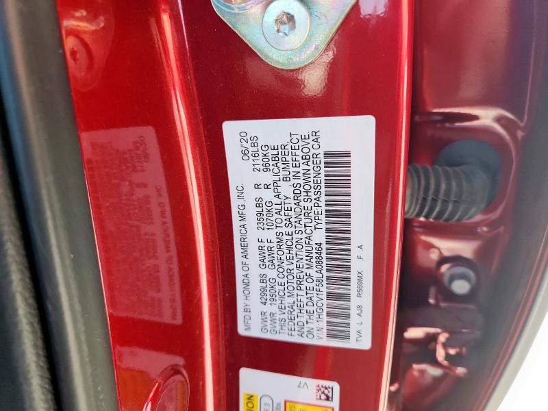 2020 HONDA ACCORD EXL - 1HGCV1F58LA088464