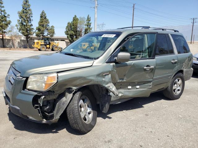 HONDA PILOT EXL 2007 green  gas 5FNYF28767B007674 photo #1