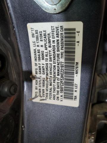 2017 HONDA CIVIC LX 19XFC2F53HE231977