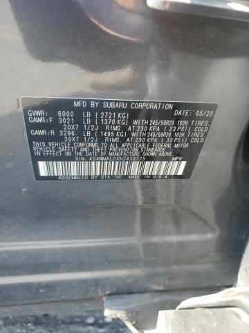 2022 SUBARU ASCENT LIM - 4S4WMALDXN3439775