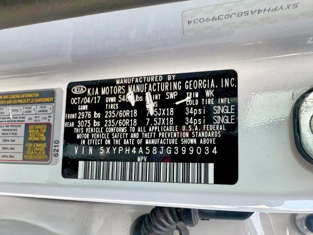 2018 KIA SORENTO EX - 5XYPH4A58JG399034
