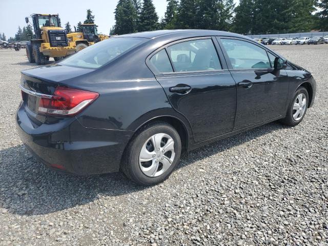 HONDA CIVIC LX 2013 black  gas 19XFB2E55DE009326 photo #4