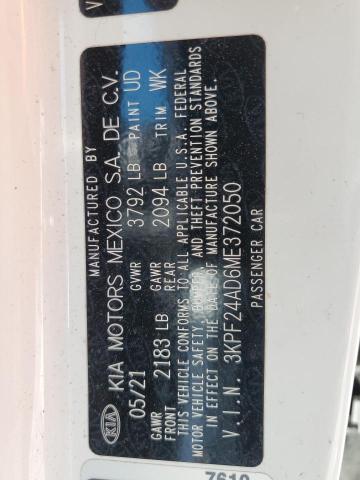 2021 KIA FORTE FE - 3KPF24AD6ME372050