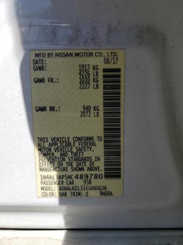2017 NISSAN ALTIMA 2.5 - 1N4AL3AP5HC489780