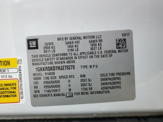 2017 GMC ACADIA LIM 1GKKRSKD7HJ278270