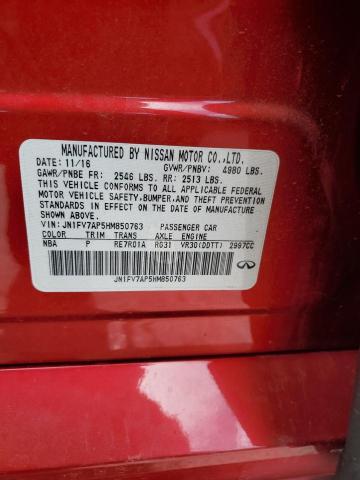 2017 INFINITI Q50 RED SP - JN1FV7AP5HM850763