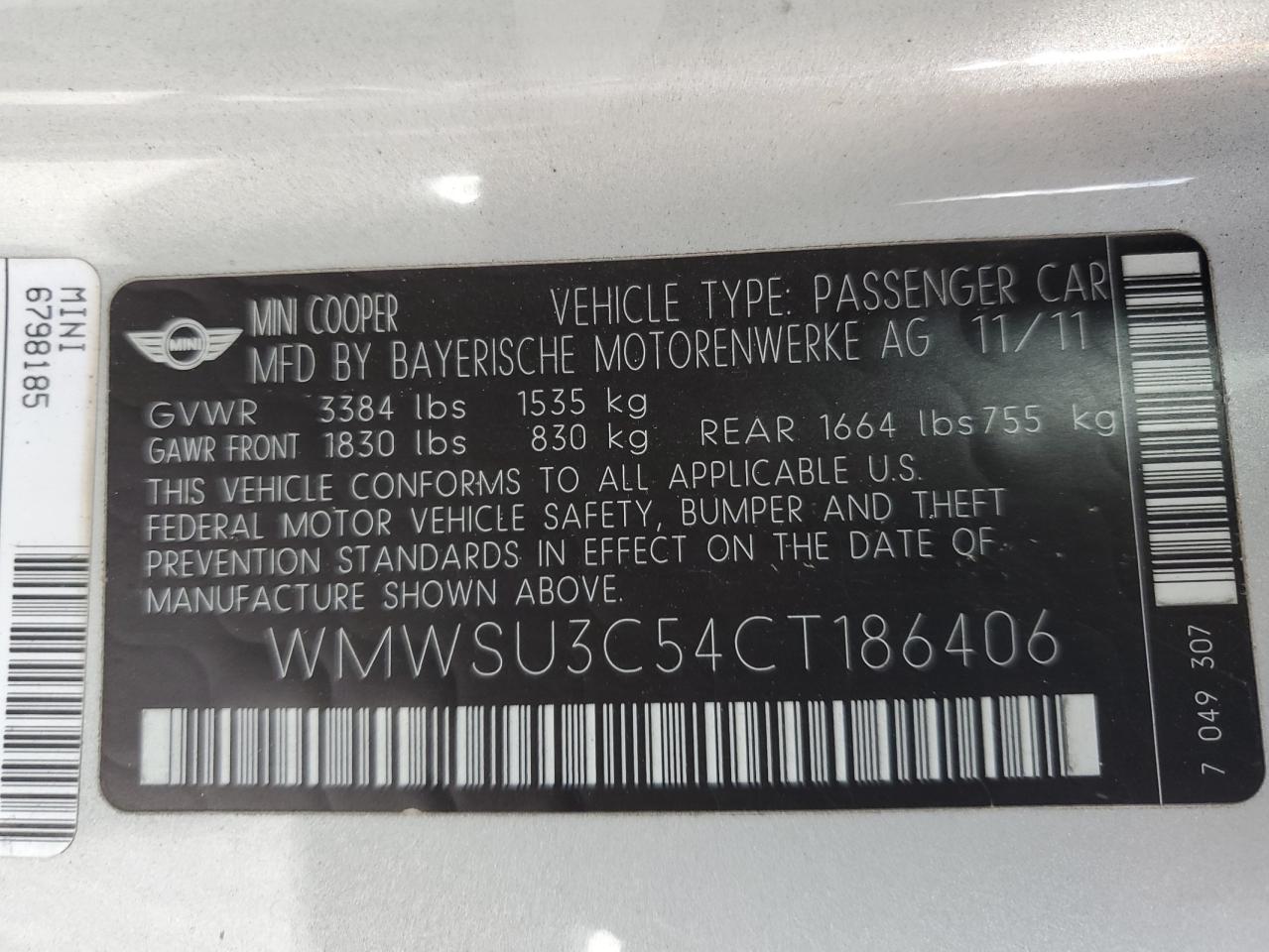 Mini Cooper 2012