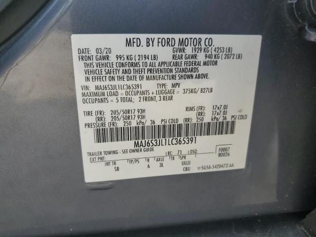 2020 FORD ECOSPORT S - MAJ6S3JL1LC365391