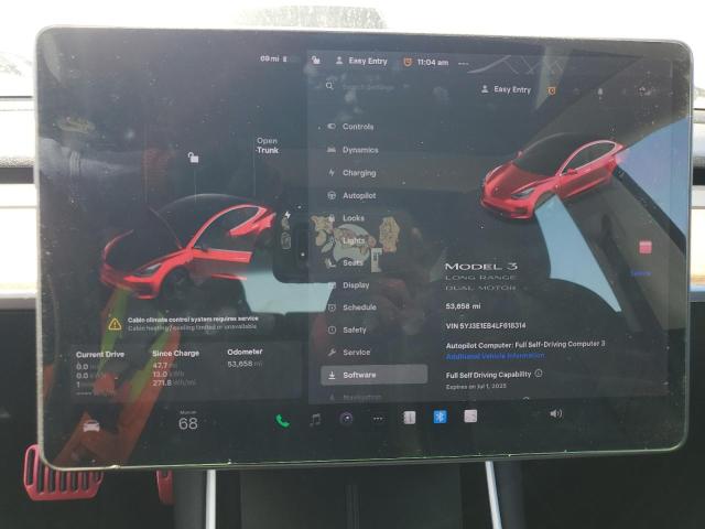 2020 TESLA MODEL 3 5YJ3E1EB4LF618314