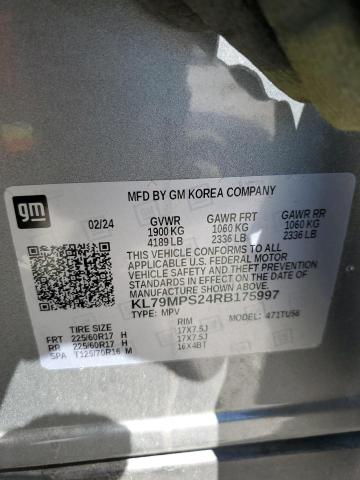 2024 CHEVROLET TRAILBLAZE - KL79MPS24RB175997