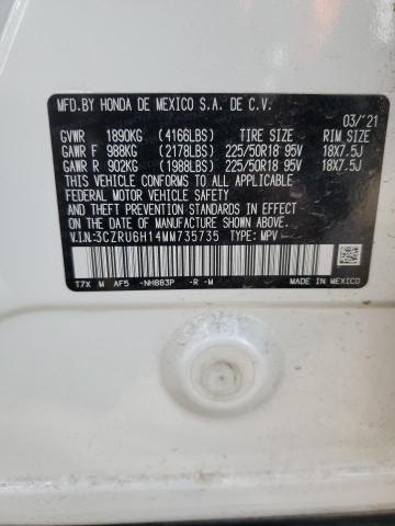 2021 HONDA HR-V SPORT 3CZRU6H14MM735735