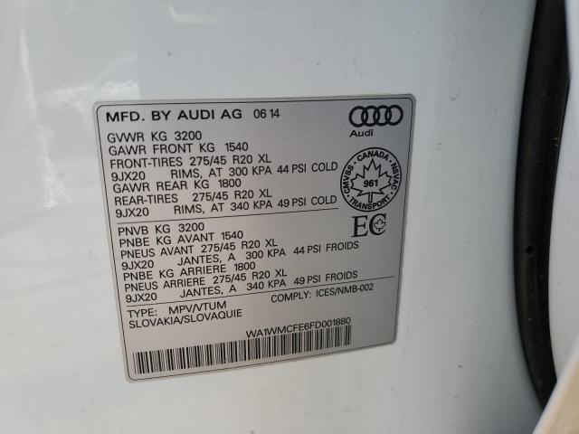2015 AUDI Q7 TDI PRE WA1WMCFE6FD001880