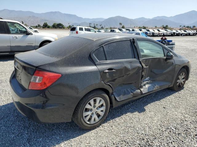 HONDA CIVIC LX 2012 black  gas 2HGFB2F52CH554077 photo #4