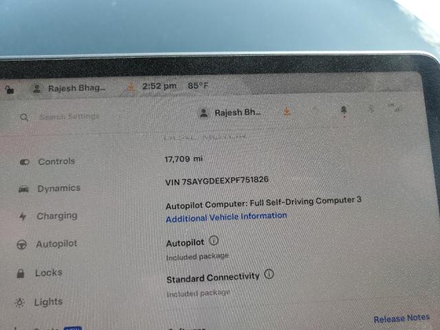 2023 TESLA MODEL Y - 7SAYGDEEXPF751826