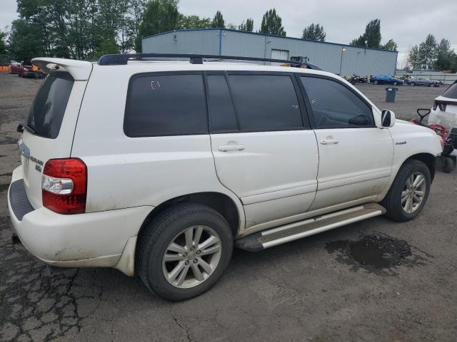 TOYOTA HIGHLANDER 2006 white  hybrid engine JTEEW21A560032809 photo #4