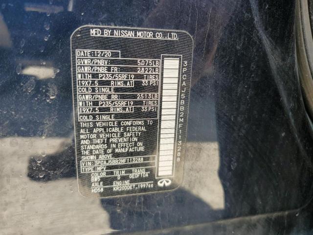 2021 INFINITI QX50 LUXE 3PCAJ5BB2MF113288