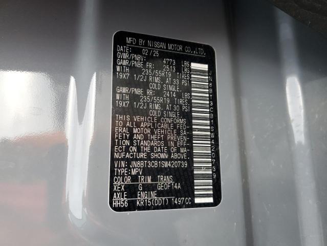 2025 NISSAN ROGUE SL JN8BT3CB1SW420739