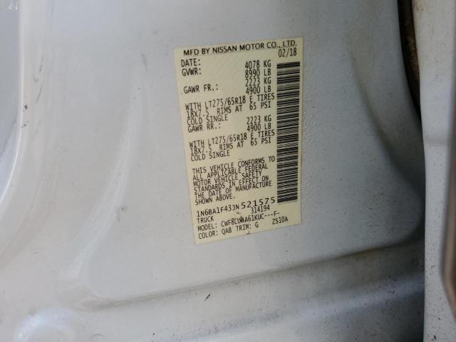 2018 NISSAN TITAN XD S 1N6BA1F43JN521575